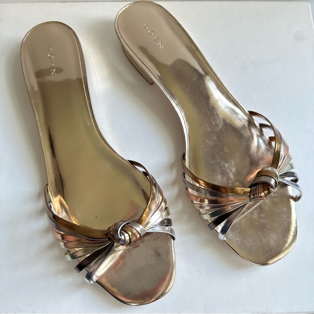 Doen metallic Gold Knot slides